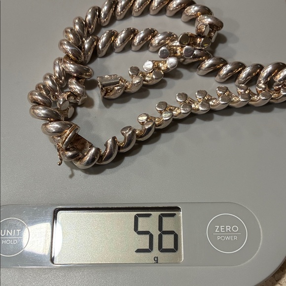 Elegant Italian San Marco Sterling Silver Twist Necklace - Picture 5 of 5